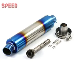 51MM Universal Motorcycle Modified Exhaust Pipe Muffler Scooter FOR Honda CBR125 CBR250 CB400 CB600 YZF FZ400 MT03 SC042