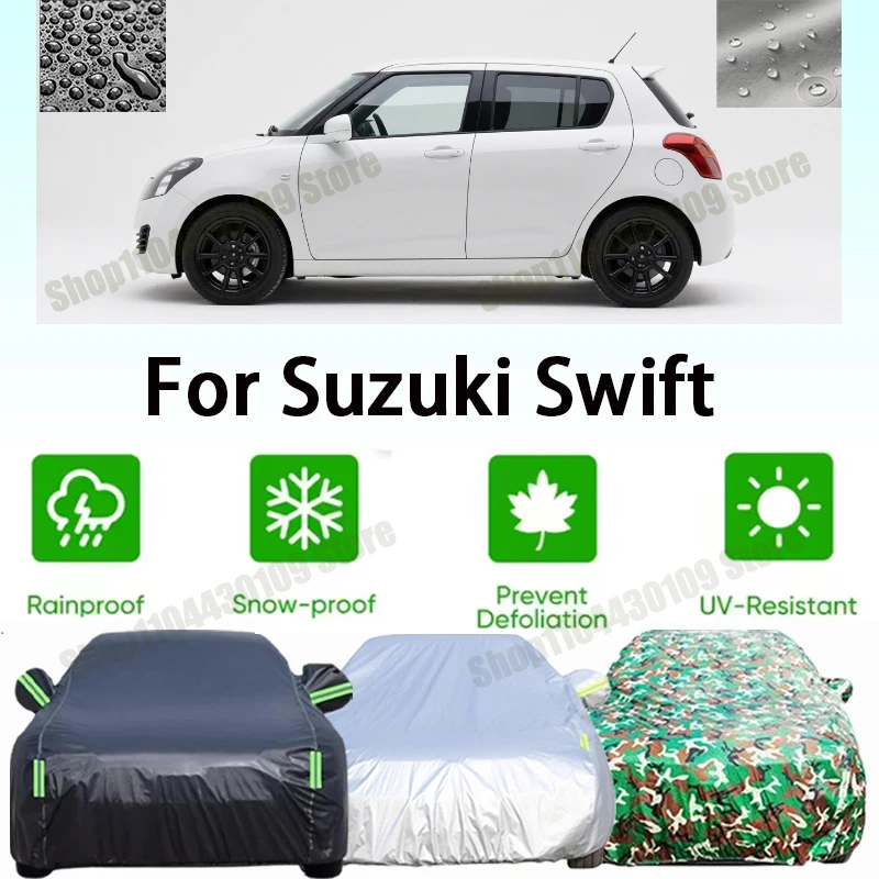 

For Suzuki Swift Car Cover Outdoor Protection Covers Snow Sunshade Waterproof Dustproof Exterior UV Car Accessories