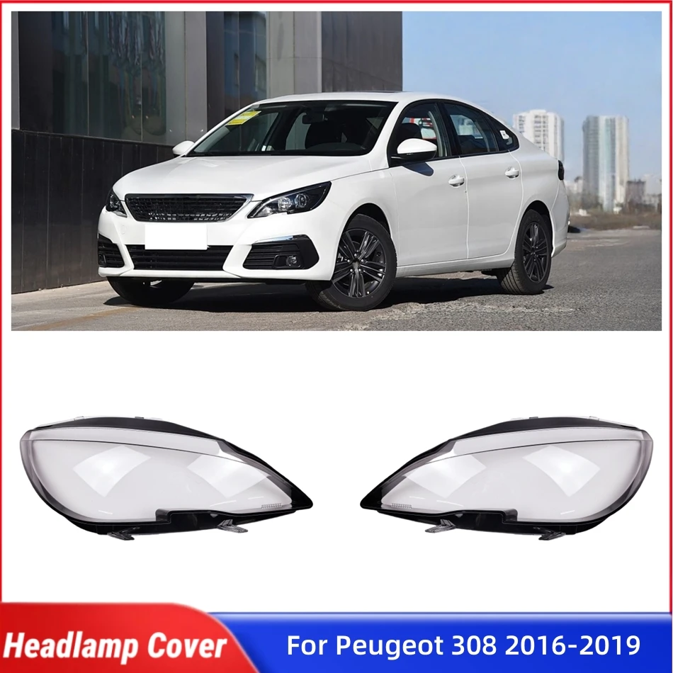 

Для Peugeot 308 2016 2017 2018 2019 автомобильная передняя фара, крышка объектива, крышка фары, абажур