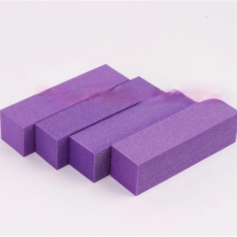 Hot Sale Purple 23*23mm Buffer Buffing Sanding Art Nail Files Block Acrylic Nail Art Tips Manicure Tools Nail Buffer Block