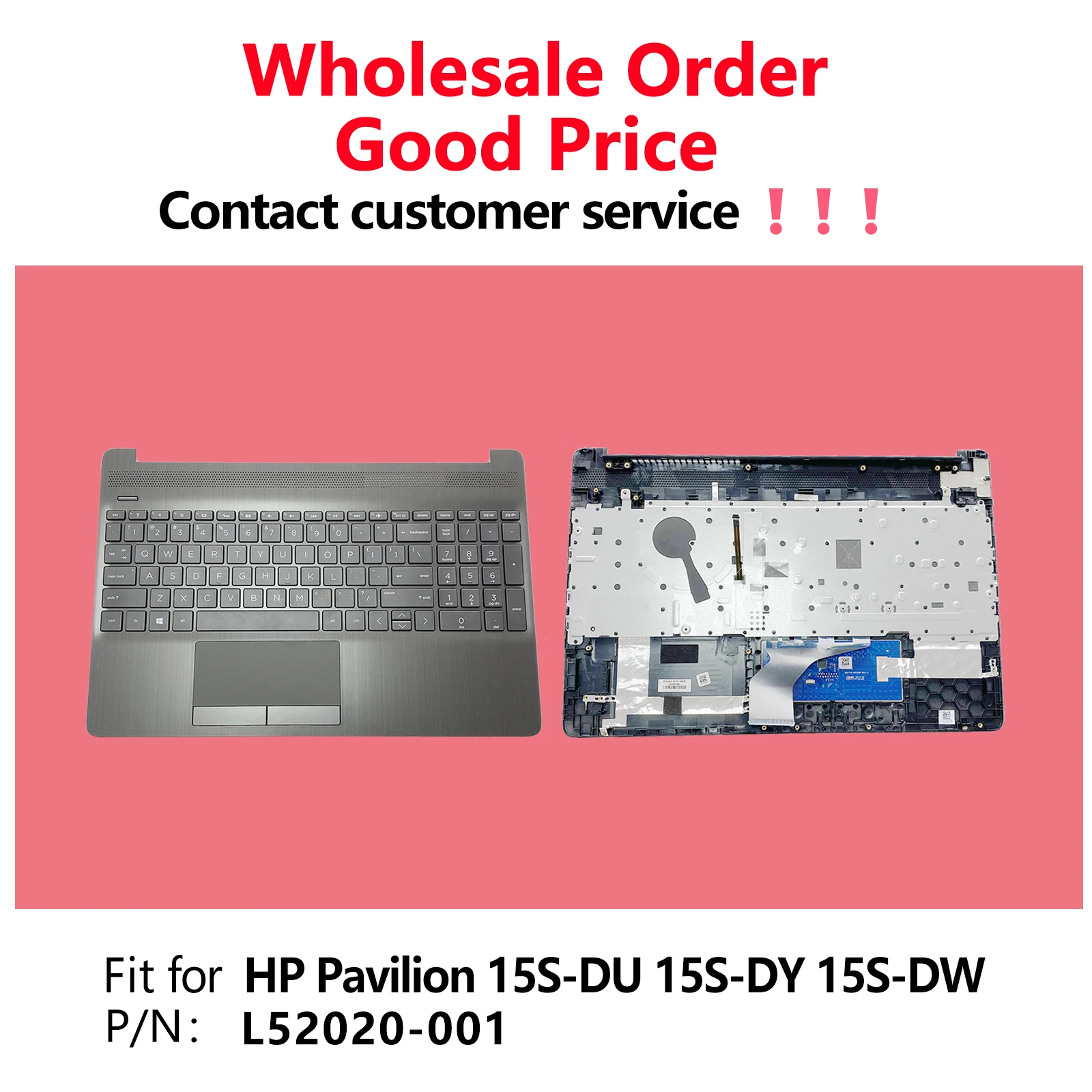 

Верхняя подставка для рук для HP 15T-DW 15-DW 15S-DU 15T-DW000 15-dw0xxx, подсветка клавиатуры ноутбука, верхняя крышка L52020-001 AP2H8000500