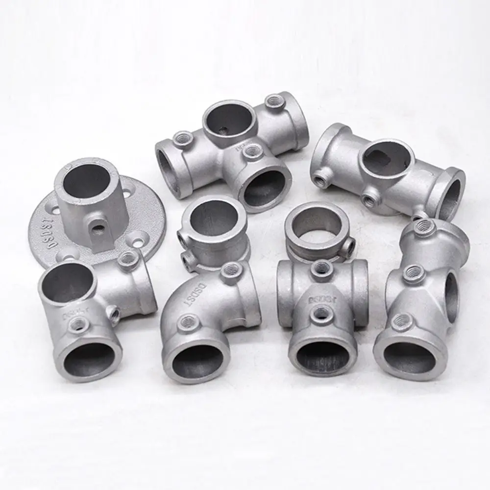 1\2''/3\4 Pipe Fitting Connector Aluminum Alloy Steel Fixed buckle Frame Fasteners Elbow Corner Circular Pipe Connector
