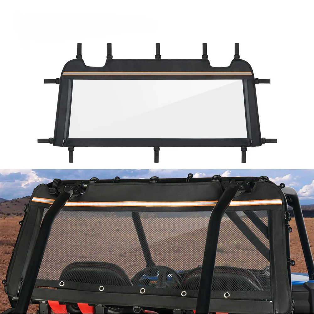 UTV PVC Rear Soft Window Windshield Nets Side Panel Guard for Polaris RZR XP 1000 2014-2021 TURBO 2016-2021 UTV Cover
