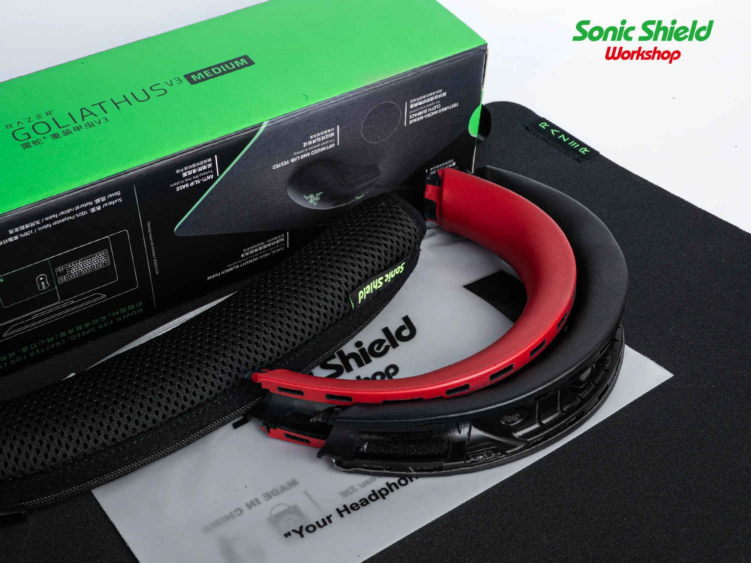 Wymienne nauszniki do słuchawek Microsoft Xbox Series X/S One PC, siatkowe nakładki z pianki memory foam, gąbka proteinowa — zdjęcie produktu 6