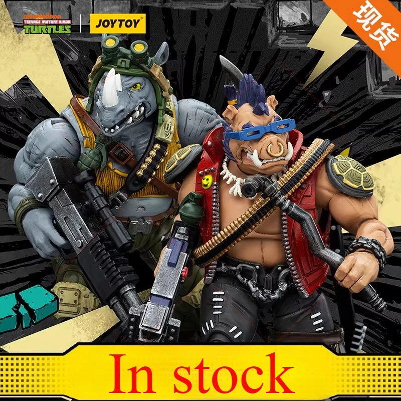 

[In Stock] JOYTOY 1/18 Action Figure TMNT Ninja Turtles Beebop Rocksteady Collection Model Toys Gift Collection Ornaments