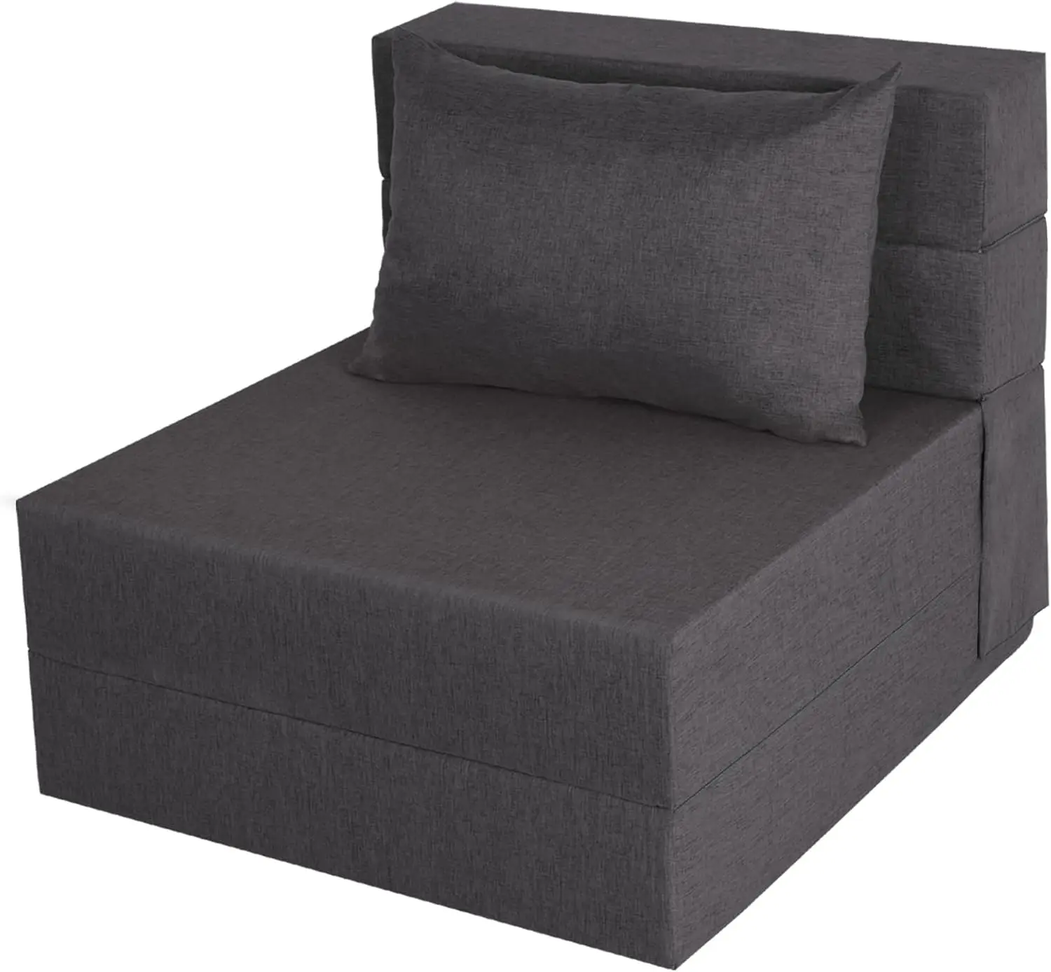 

Folding Sofa Bed, Foldable Sleeper Chair with Washable Cover, Convertible Futon Sofa Bed with Pillow