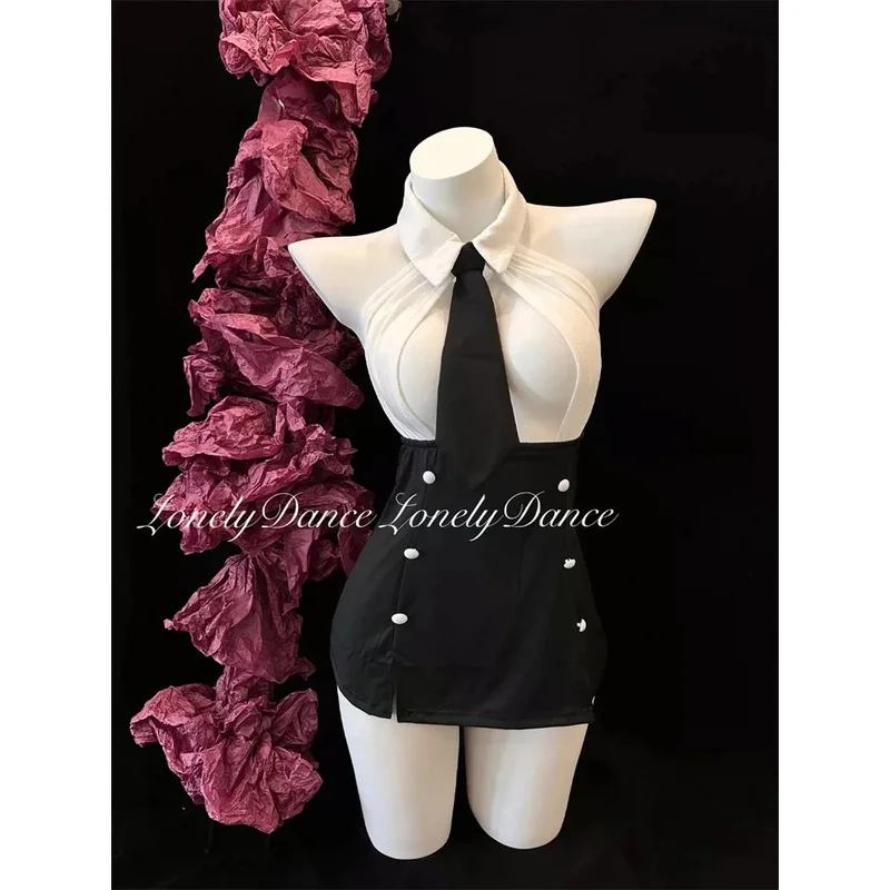 Sexy Hot Business Attire Temptation Cosplay Secretary Lingerie Mini Skirt Hip Wrap Uniform Teacher Costumes Tube Top Tie Set