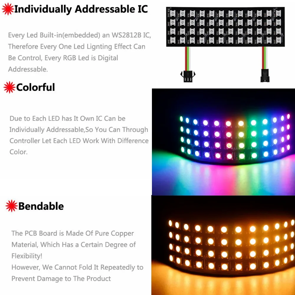WS2812B LED قطاع ضوء تحكم RGBIC DC5V-24V WiFi الموسيقى متوافق SK6812 SP107E عنونة التحكم الذكي في التطبيقات 1-5 قطعة