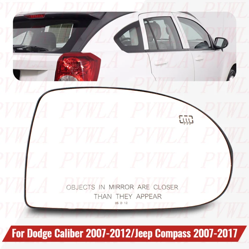 

Right Side Heated Reversing Mirror Glass 68000024AA For Jeep Compass / Dodge Caliber 2007 2008 2009 2010 2011 2012