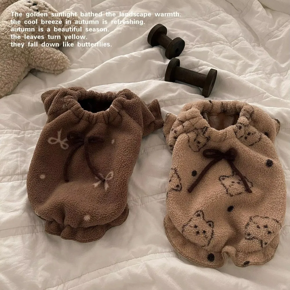 Fashion Autumn Winter Pet Vest Thickened Dog Clothes Double Sided Warm Pet Supplies Teddy Bear Coat for Small Dogs view 2