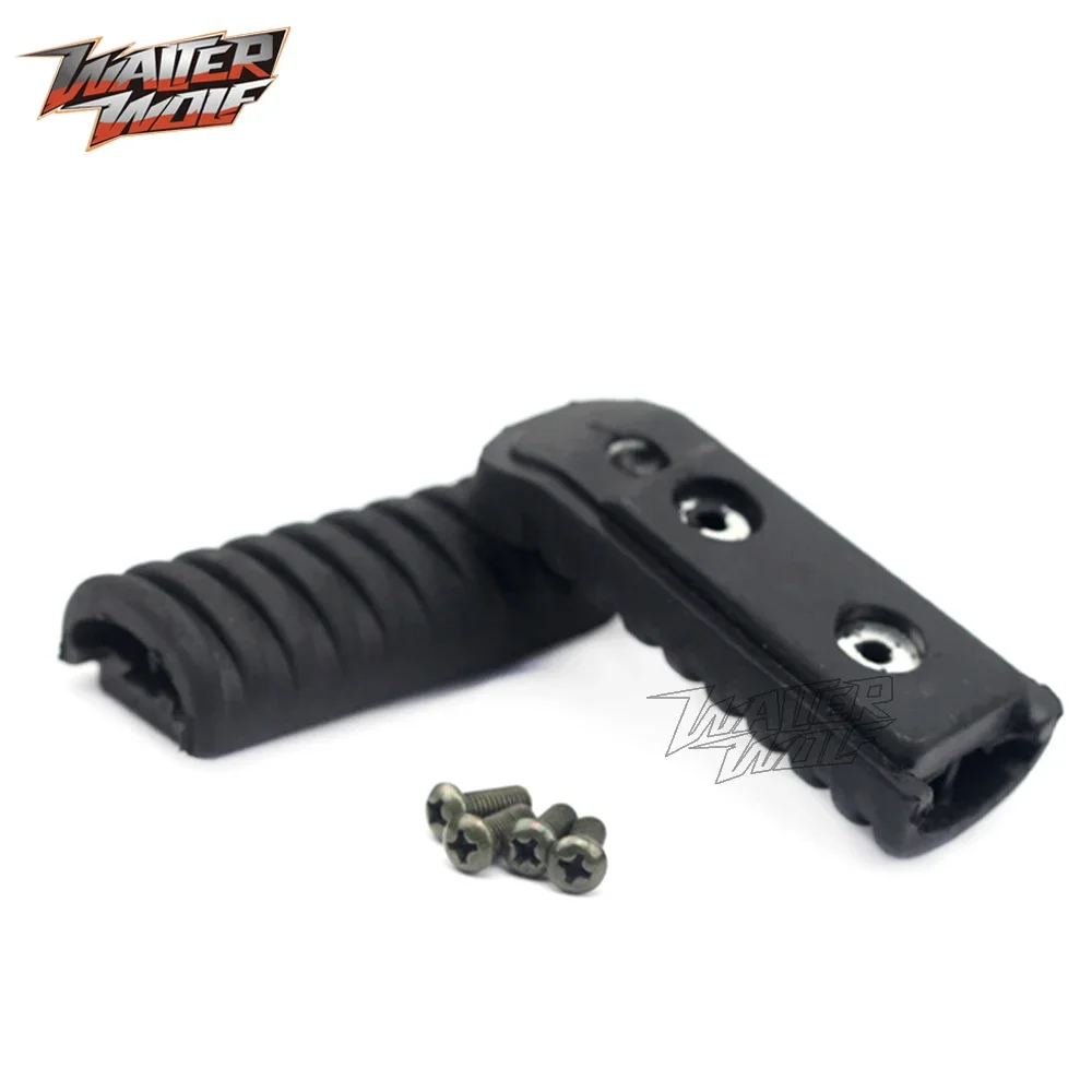 Front Footrest Rubber Cover For KAWASAKI Z750 Z1000 Z1000SX KLE 650 1000 VERSYS ZZR 600 1200 Motorcycle Accessories Foot Pegs