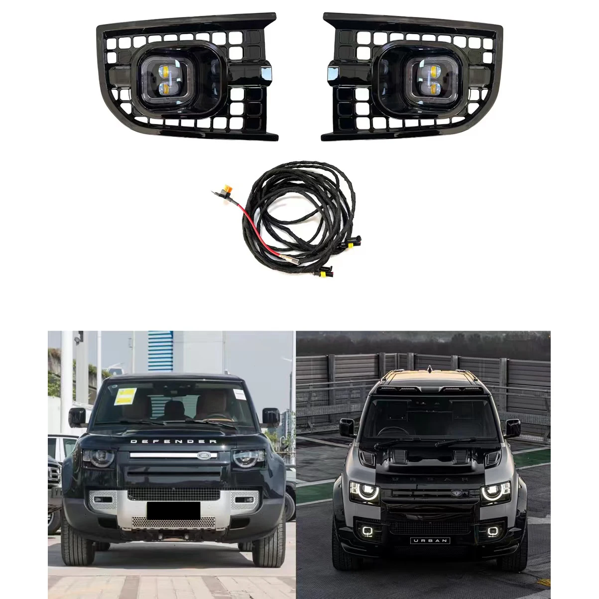 Urban Led Rear Tail Lamp Body Parts LED Fog Lamp Fog Lights for 2022 2023 defender 90 110