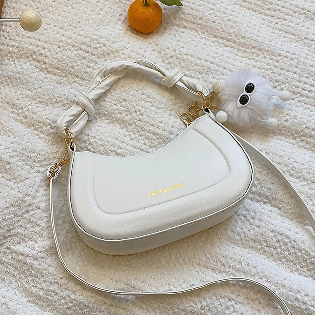 Minimalist Shoulder Bag Small Hobo Purse Retro Knotted Handle Handbag Trendy Casual Crossbody Bags Fashion Women's Satchel
