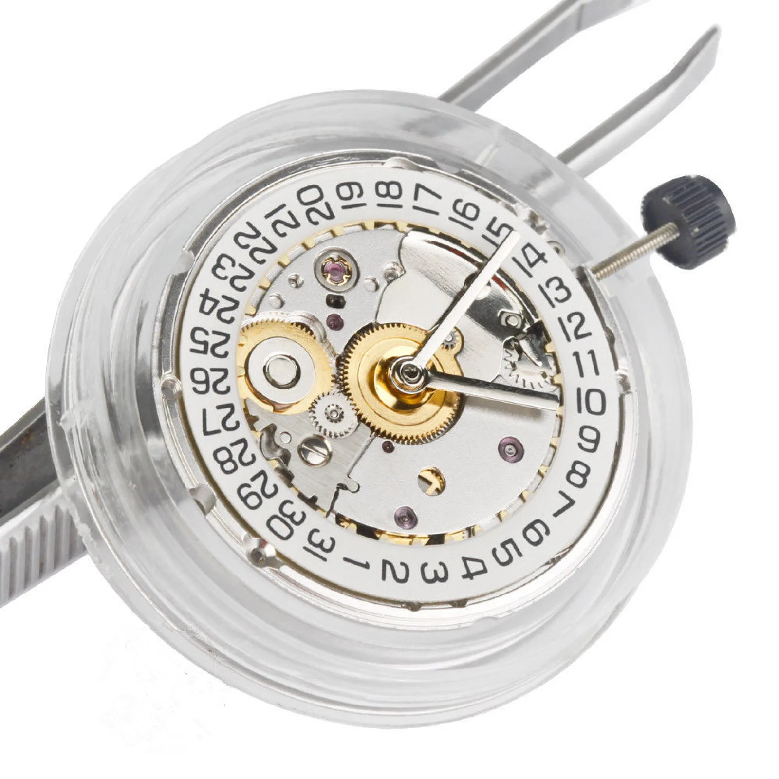 White Retro Clone 25 Jewels Automatic Watch Movement For ETA 2824 2824-2 Single Calendar Watch Movement Watch Repair Accessories - view 4