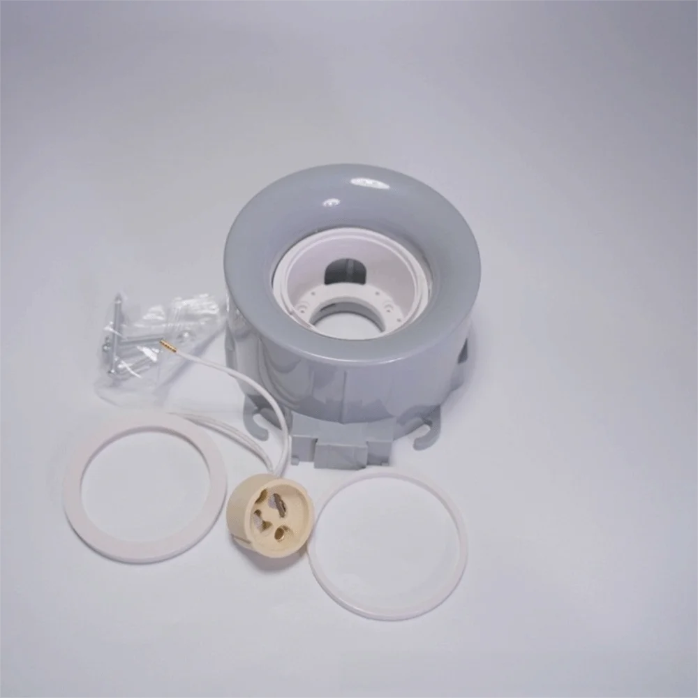 Model BH10-2 ABS Material GU10 Recessed Light Fixture Embedded Round Shape Lamp Holder Lamp Base Home Hallways