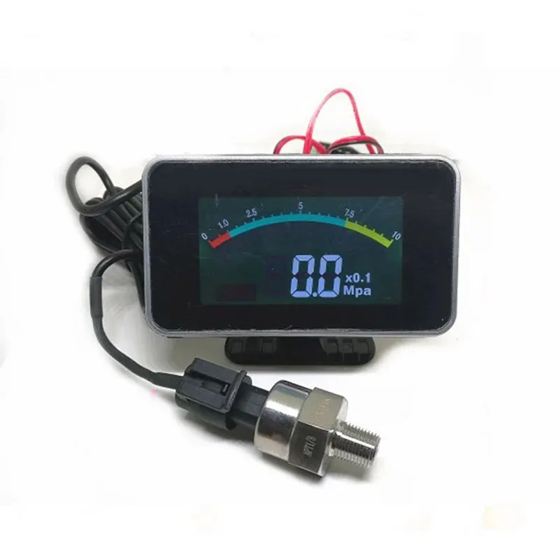 New 12v/24v Truck Car Oil Pressure Gauge Engine Oil Pressure Meter Volt Guage Monitor Displayer