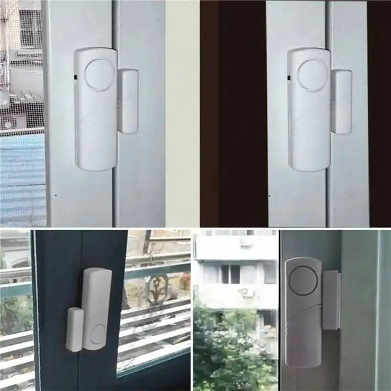 B04B-10Set/Lot Wireless Burglar Alarm Door And Window Magnetic Sensor Alarm Smart Home Security Protection Door Window Alarm