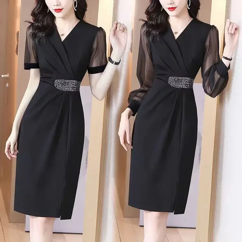 Slim Women\'s Long Sleeve Dresses New Female Dress High Quality 2025 Fashion on Promotion G X Spring Autumn Y2k Cheap Casual Full