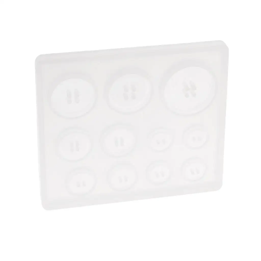 Craft Silicone Molds for Resin Casting Button Design Jewelry Making Kit Baking Supplies for Christmas Home Use
