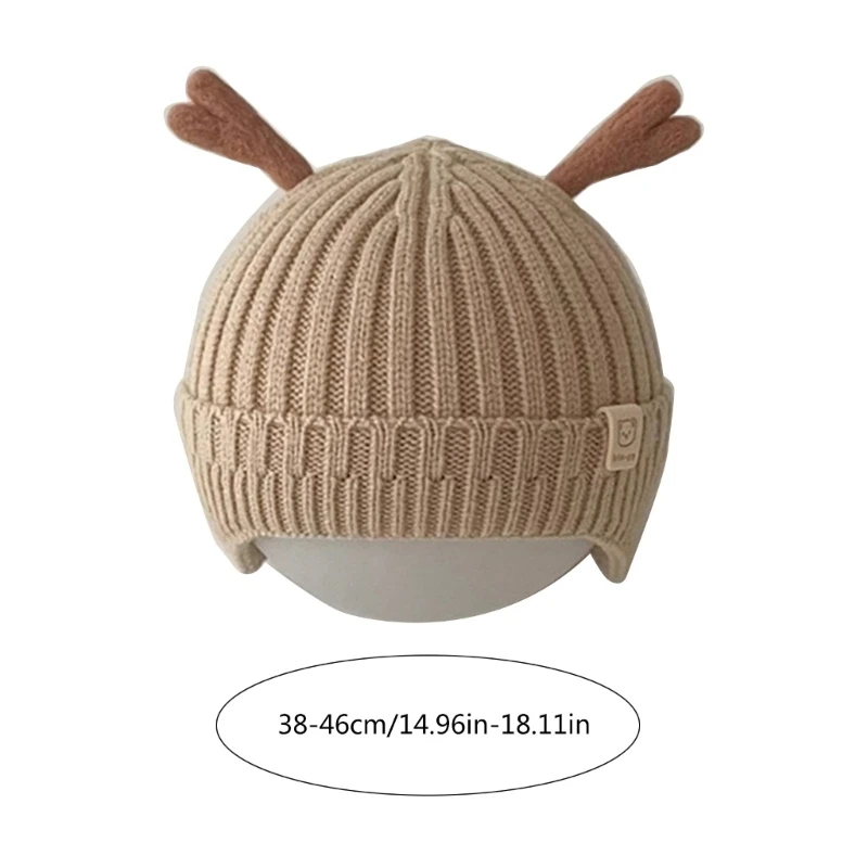 Czapka dzianiny uszami zwierząt dla małych dzieci Ciepła i stylowa czapka typu beanie Miękka i oddychająca czapka na