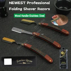 New Straight Edge Barber Razor Haircut Beard Eyebrow Shaving Tools Manual Depilation Razors Hairdresser Trimming Shaver Knifes