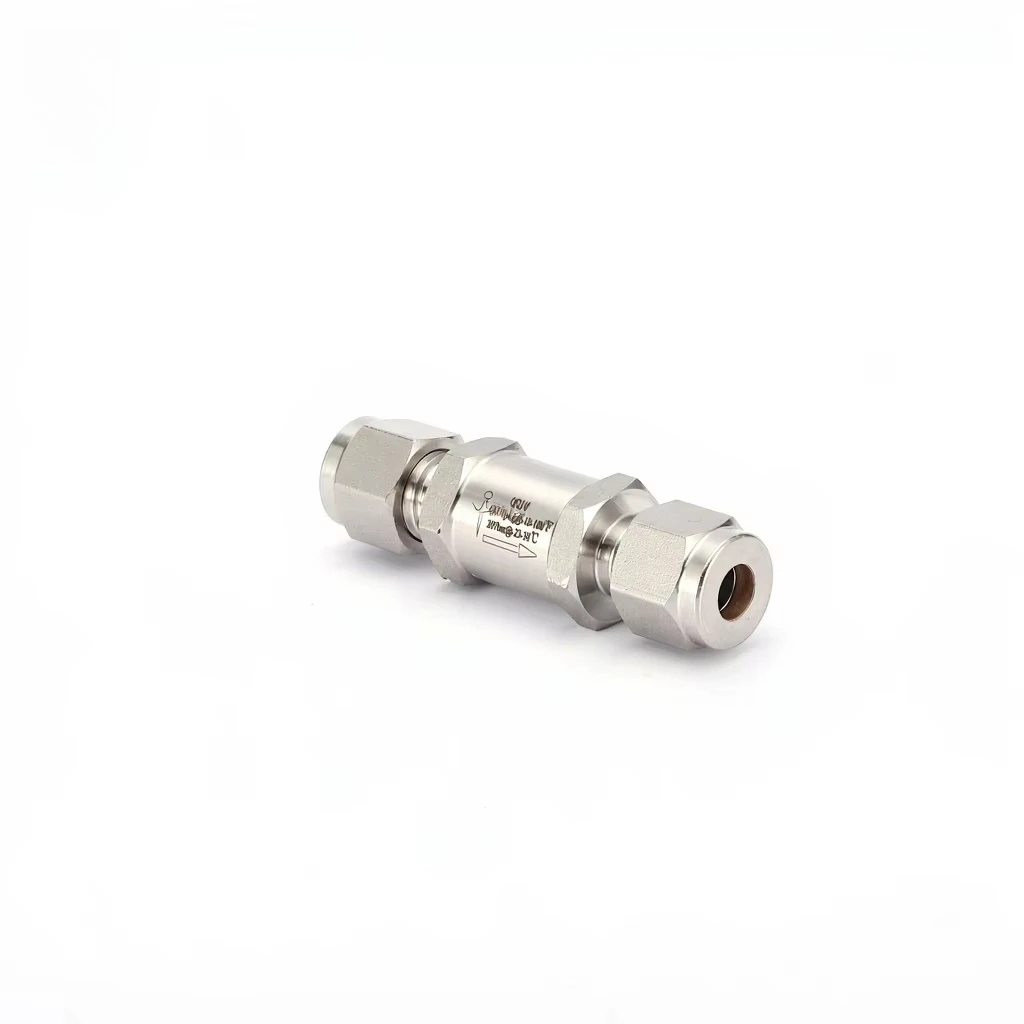 High Temperature Stop-check Valves Stainless Steel Check Valve with Double Tube