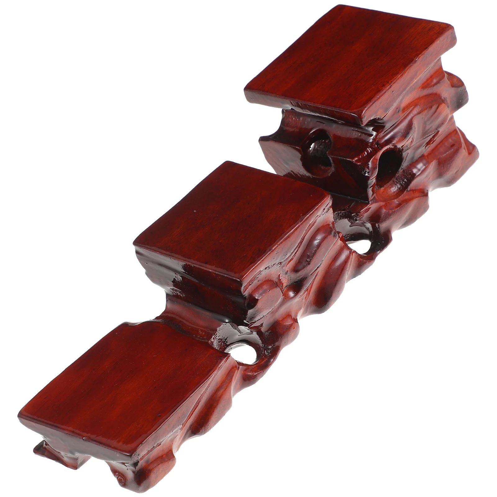 

1Pcs Carved Display Base Decorative Stand for Home Office Craft Decoration Teaware Holder Rack