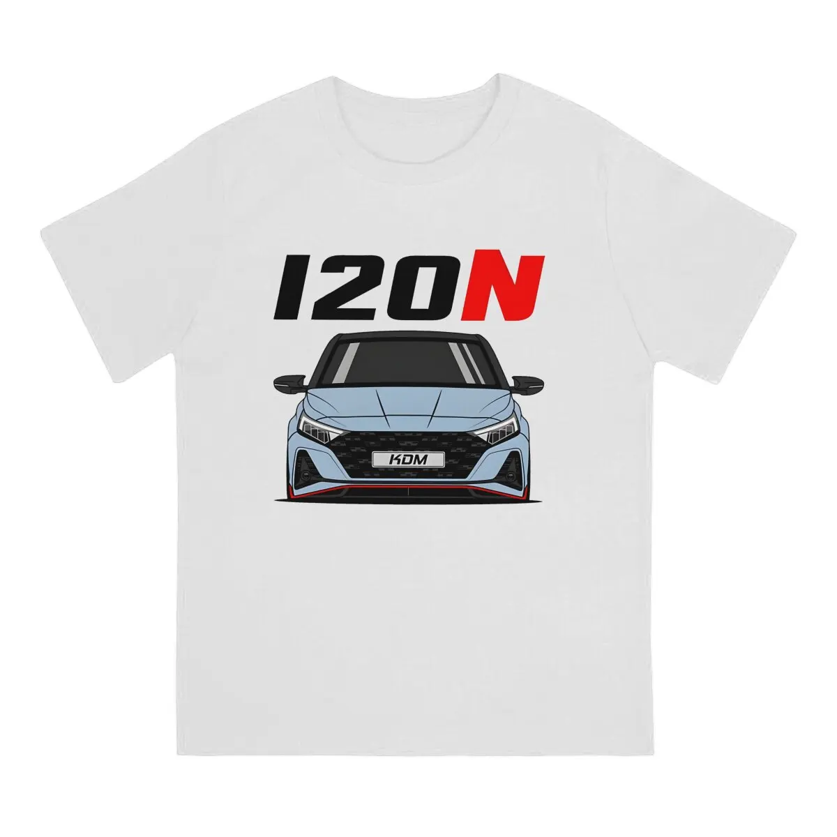 I20 N Front Performance T Shirts for Men Pure Cotton Creative T-Shirt O Neck KDM Tee Shirt Short Sleeve Clothes Birthday Present