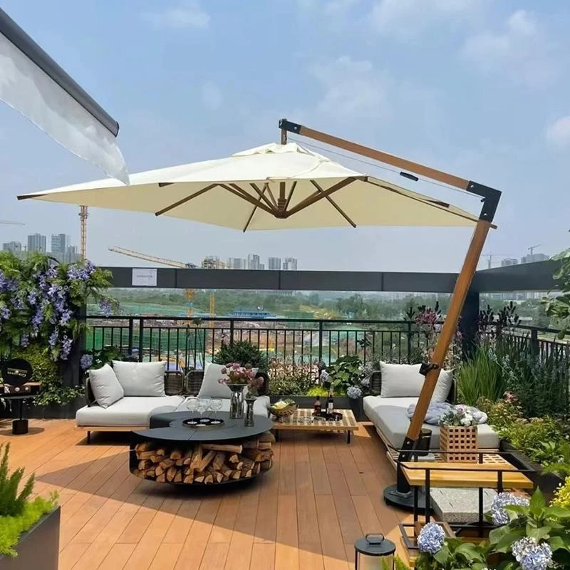 Outdoor Parasol Garden Umbrella Sun Umbrella Outdoor Open Air Commercial  Windproof Garden Villa Terrace Yard