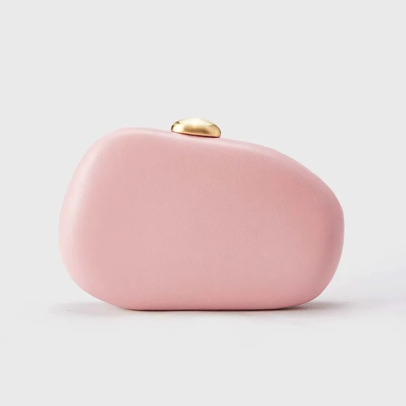 

Модный однотонный кошелек для выпускного вечера, светло-розовый клатч, милые глянцевые вечерние сумки из искусственной кожи, шикарные серебряные сумки неправильной формы Bolsos De Noche