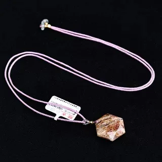 Natural Thousand Layers Flower Ghost Pendant Men's and Women's Hexagram Vision Crystal Necklace Pendant Jewellery