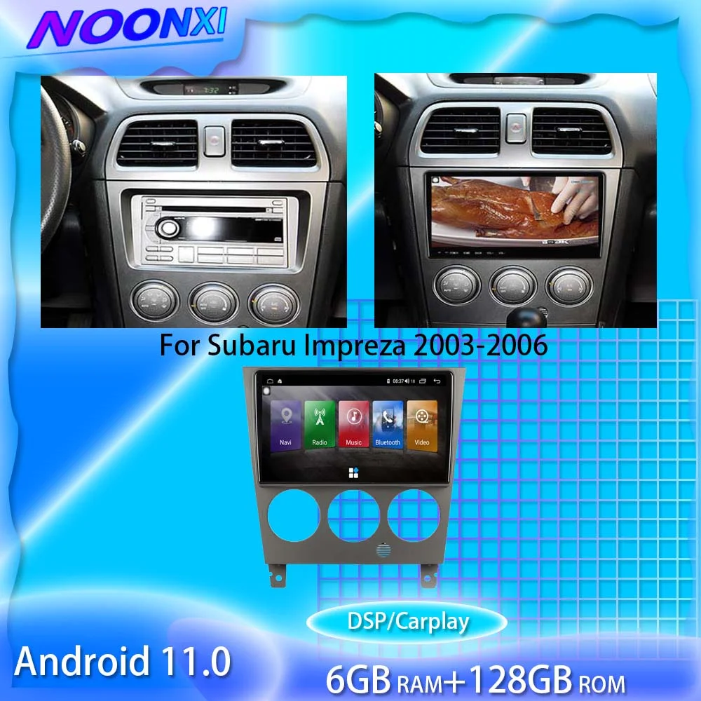 

For Subaru Impreza 2003-2006 Android11 Car Radio Stereo Car Multimedia Player GPS Navigation Tape Recorder Auto Radio Head Unit