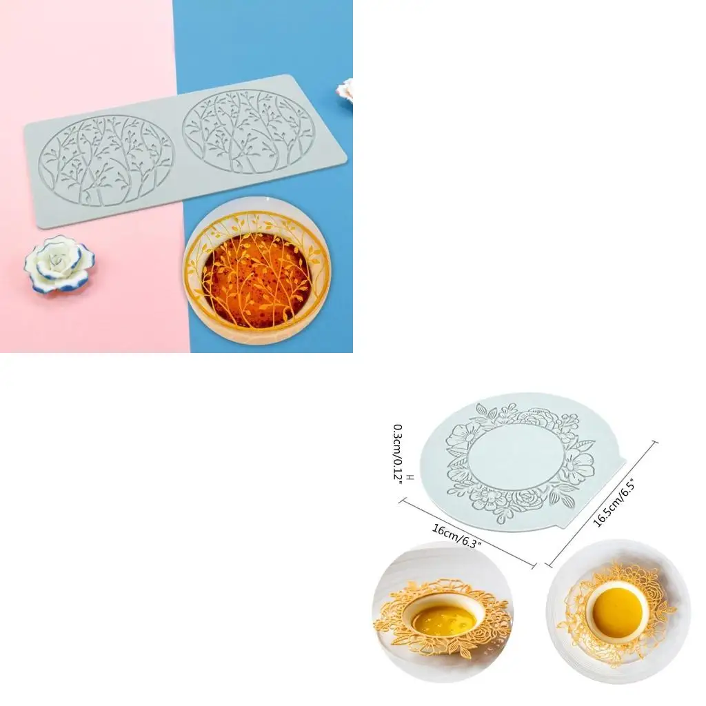  Embossed Cake Mold Sugar Lace Mat Cake Decorating Tool Embossing Mat 3 Styles