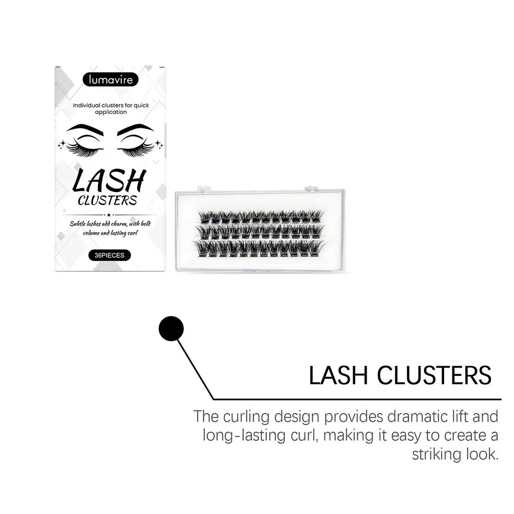 1セット接着剤不要つけまつげ、両端が尖ったひまわり型のナチュラルでふわふわなDIYまつげエクステ、接着剤不要、セルフ接着タイプ