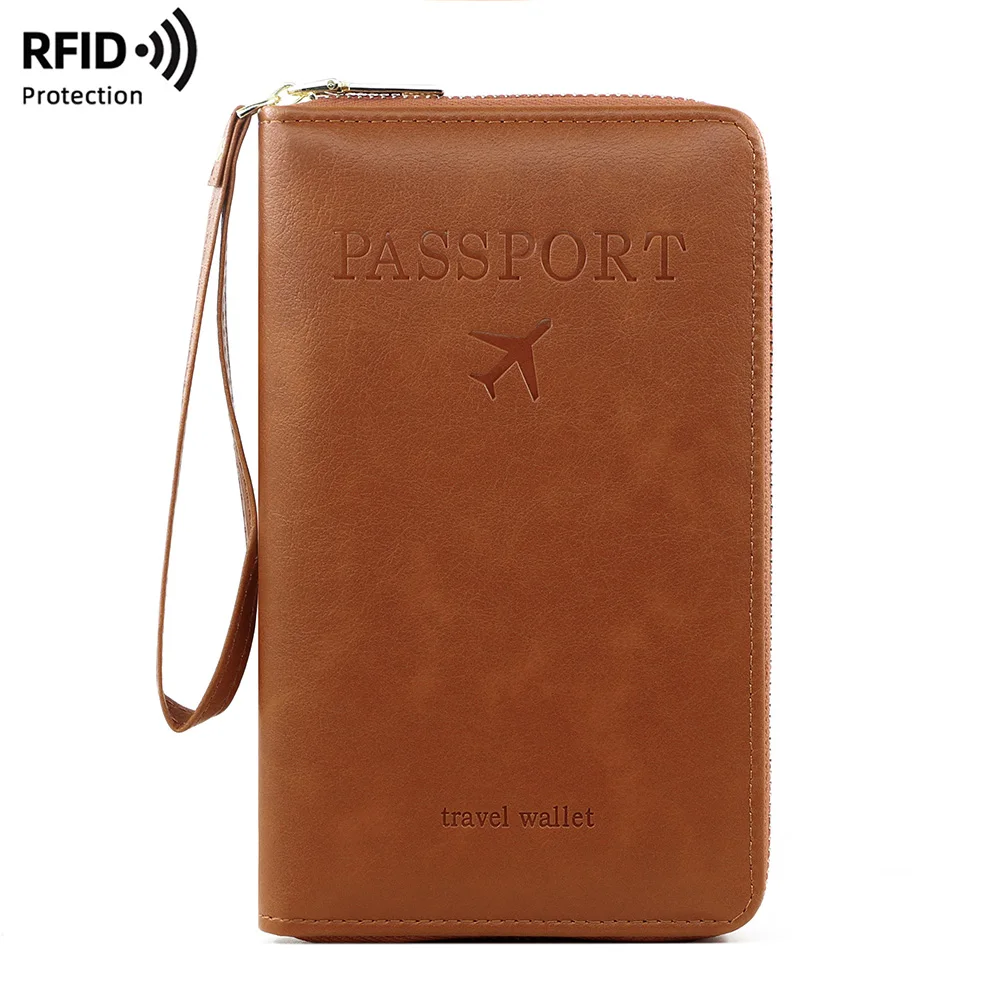 جديد تتفاعل المرأة جواز سفر المحفظة سعة كبيرة حامل التذاكر حامل بطاقة SIM حقيبة للجنسين المحافظ عالية الجودة جوازات السفر كليب