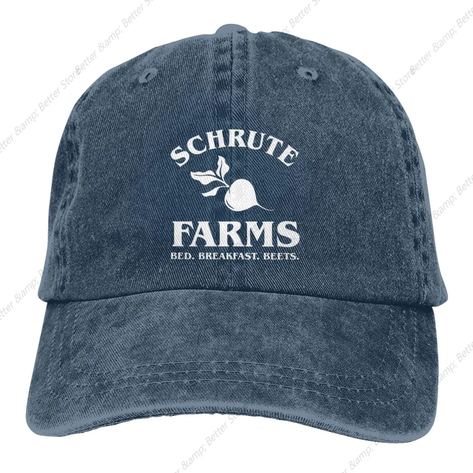 Schrute Farms Bed and Breakfast Beets Black Cowboy Hat Men Women Adjustable Washed Baseball Hats Baseball Cap