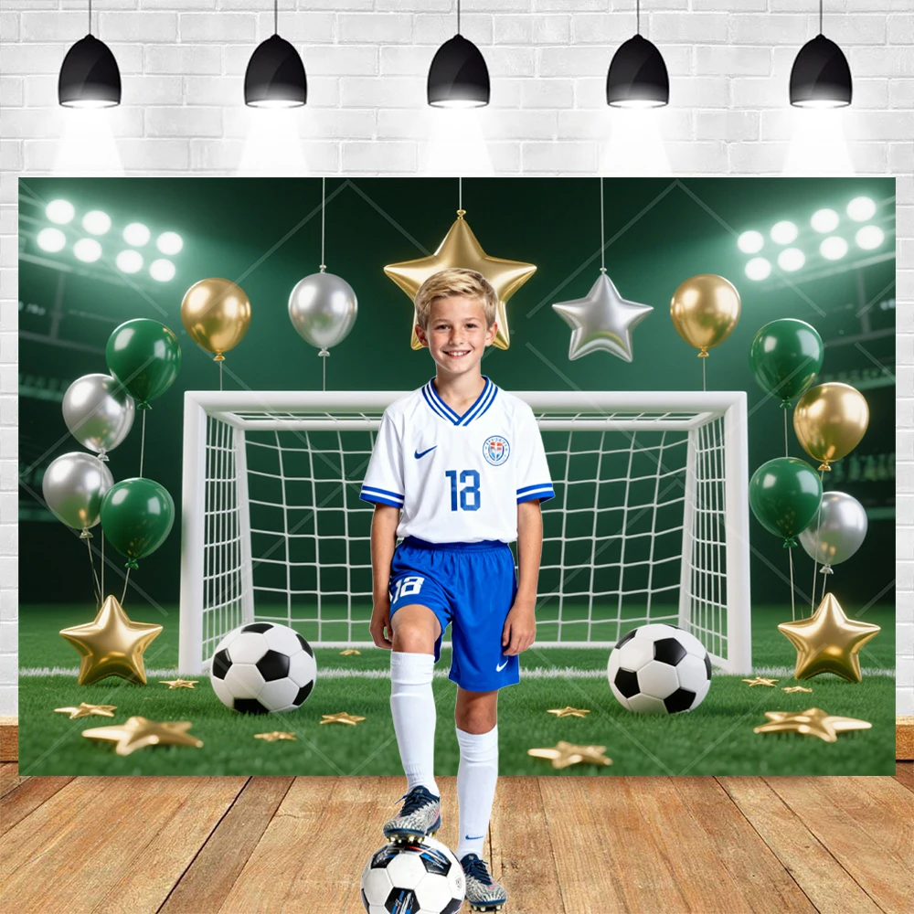 ​ ​ Футбольное футбольное поле, фон для фотобудки, настраиваемый зеленый шаг, детский день рождения, торт, Smash, декор для фотостудии ​ ​