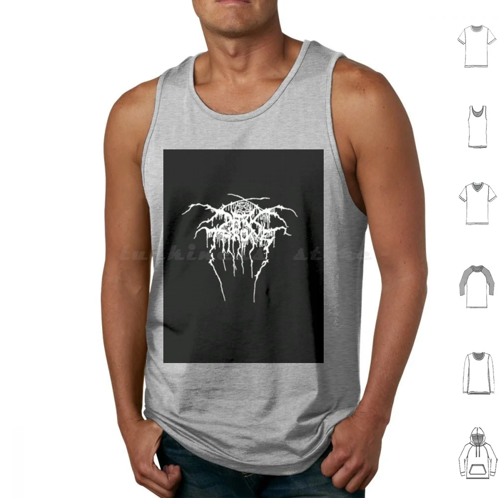 Darkthrone Logo Tank Tops Print Cotton Darkthrone Band Logo Black Metal Bathory Mayhem Burzum Emperor Gogoroth
