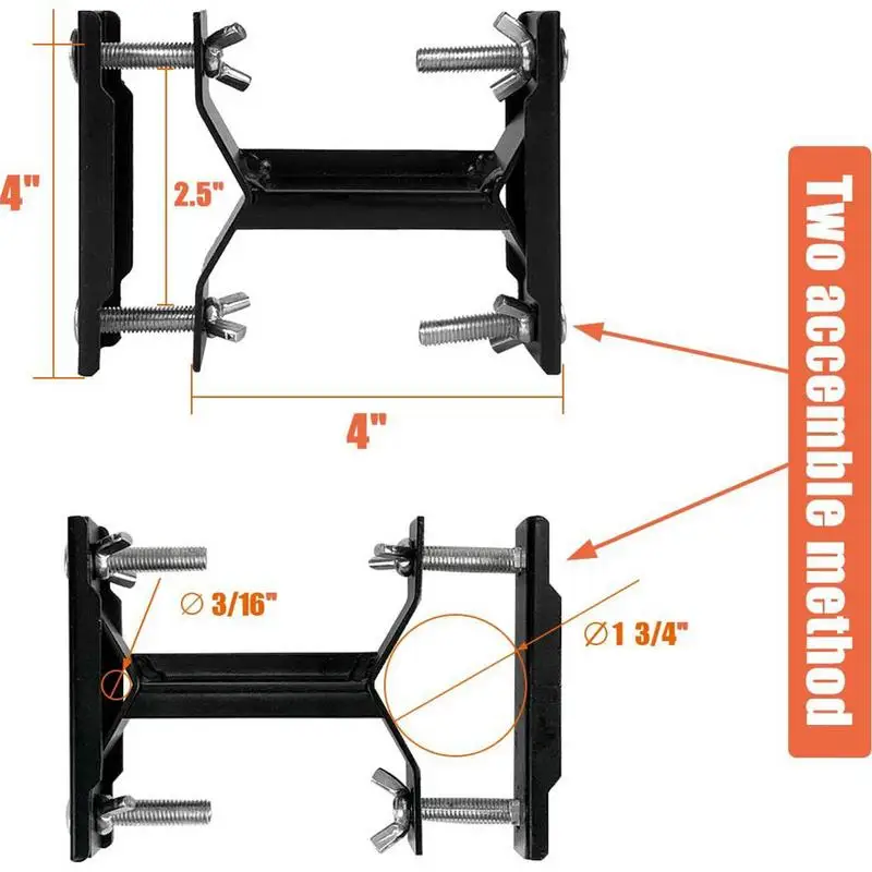 Imagem -02 - Pátio Umbrella Clamp Clip Parasol Holder Clip Clipes de Montagem em Deck para Varanda Anexar para Corrimão Pcs