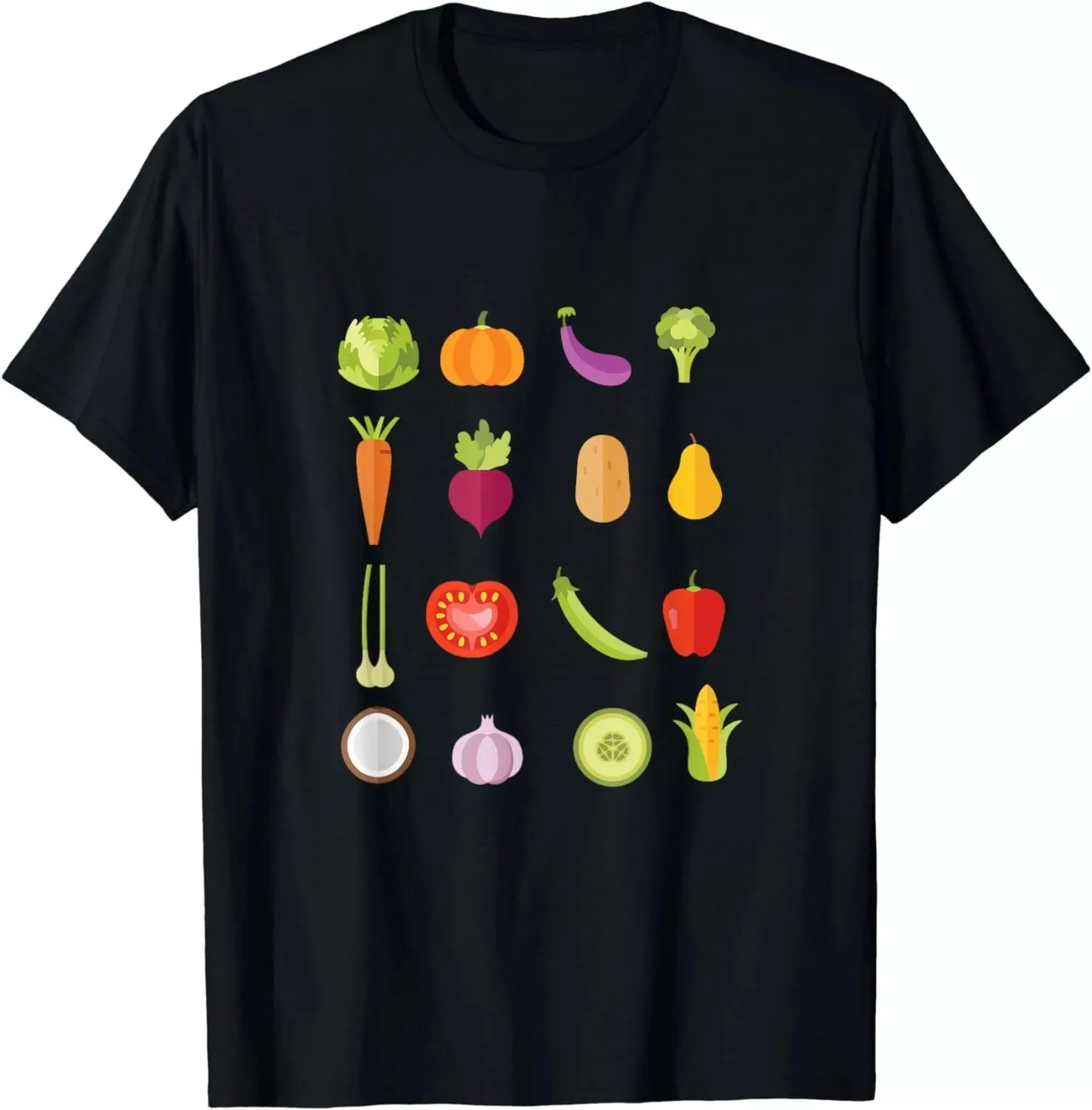 

Funny Gift Vegetables Vegan Colorful Veggie T-Shirt Unisex S-5XL