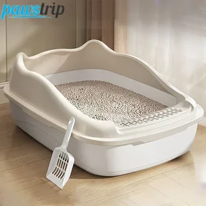 Sandbox with cat spoon, small semi-made animals, dog tray, sand, cat accessories 10 Main Sales Sand Box for Cats - №9