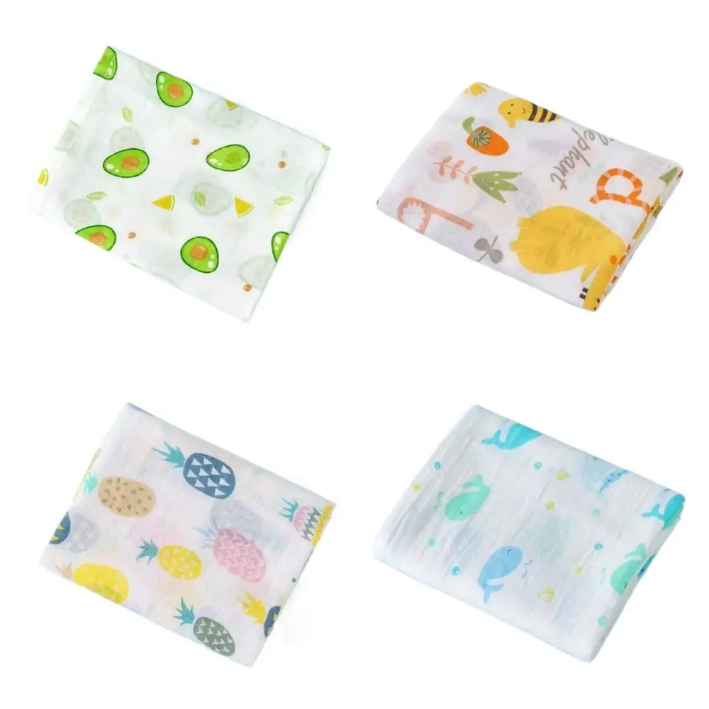 

New Cotton Baby Swaddle Blanket 2 Layer Soft Newborn Blankets Baby Stroller Blanket Cover Quick Dry Kids Bath Towel Summer