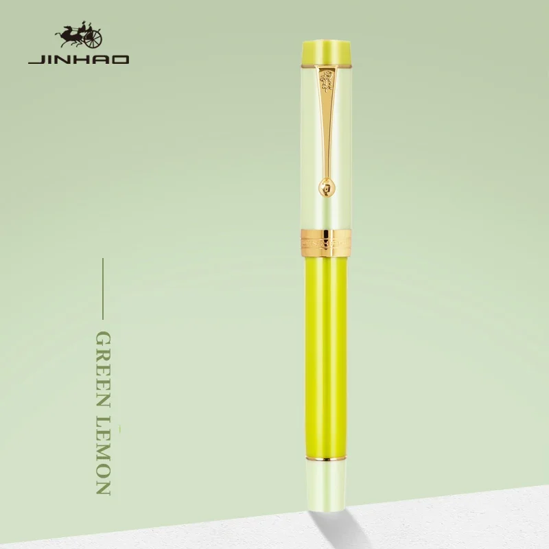 JINHAO 100 Centennial Fountain Pen Resin Gold Clip EF F M Nib Business Stationery School Office Supplies PK 9019 82 9016 9013