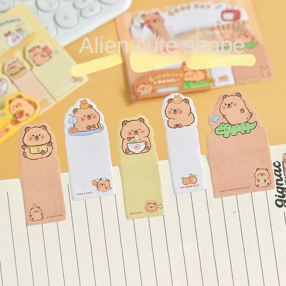 ตัวอักษร Capybara แท็บดัชนี 90 แผ่นมัลติฟังก์ชั่นการ์ตูน Sticky Notes กระดาษข้อความ To Do List กระดาษข้อความการจําแนก