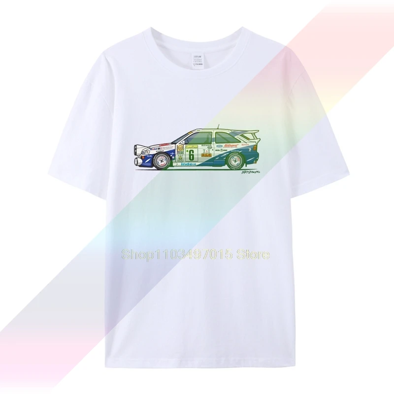 escort mk5 rs cosworth group a rally monte carlo 1994 crisis on mars man's t-shirt car moto tee clothes