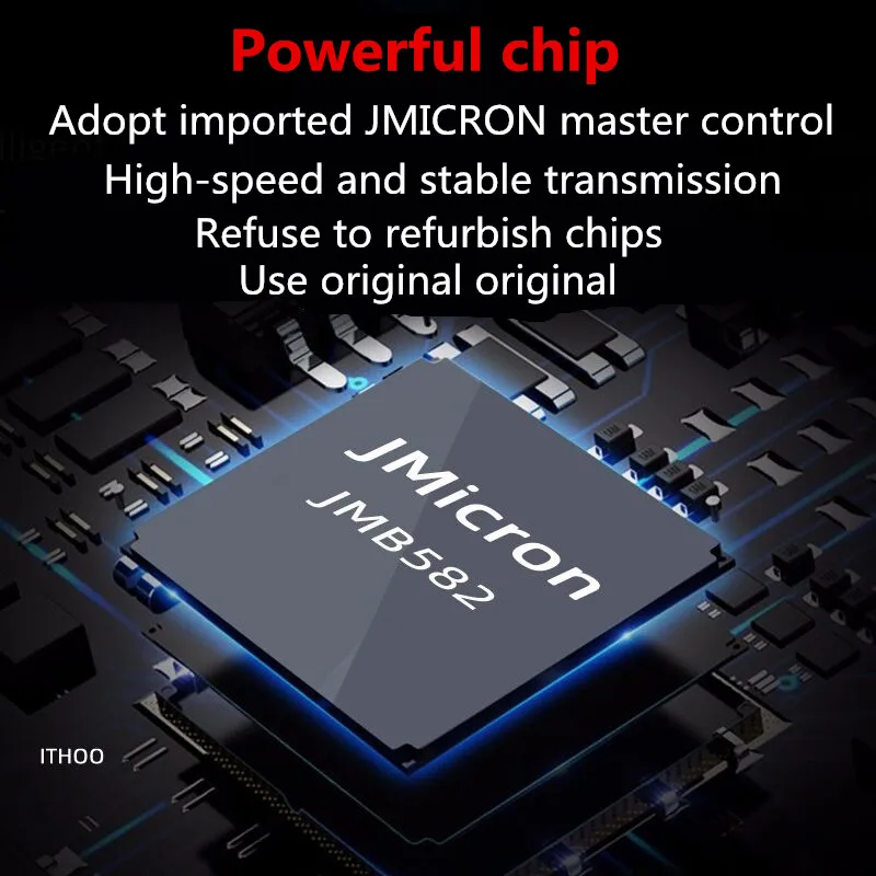 NGFF M2 NVME to SATA3.0 6Gb Card Adapter M.2 Key-M PCIE NVME to Dual SATA 3.0 Expanion Card Riser Converter JMB582 PCIE 3.0 Chip — zdjęcie produktu 2