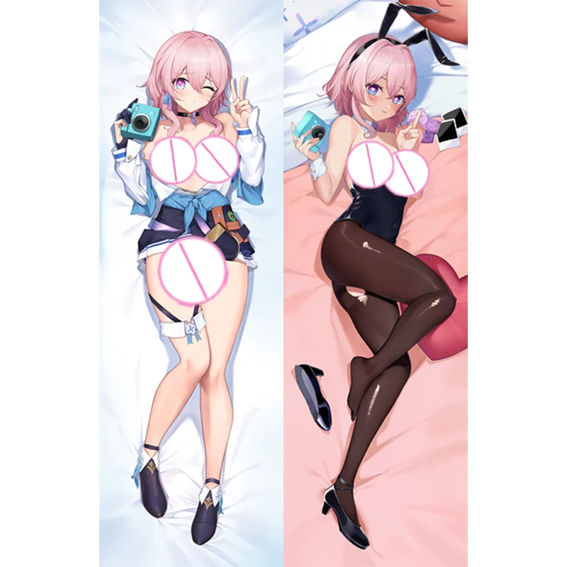 Dakimakura Anime Pillow Cover March 7th Double Sided Print Life-size Halloween Christmas Decoration