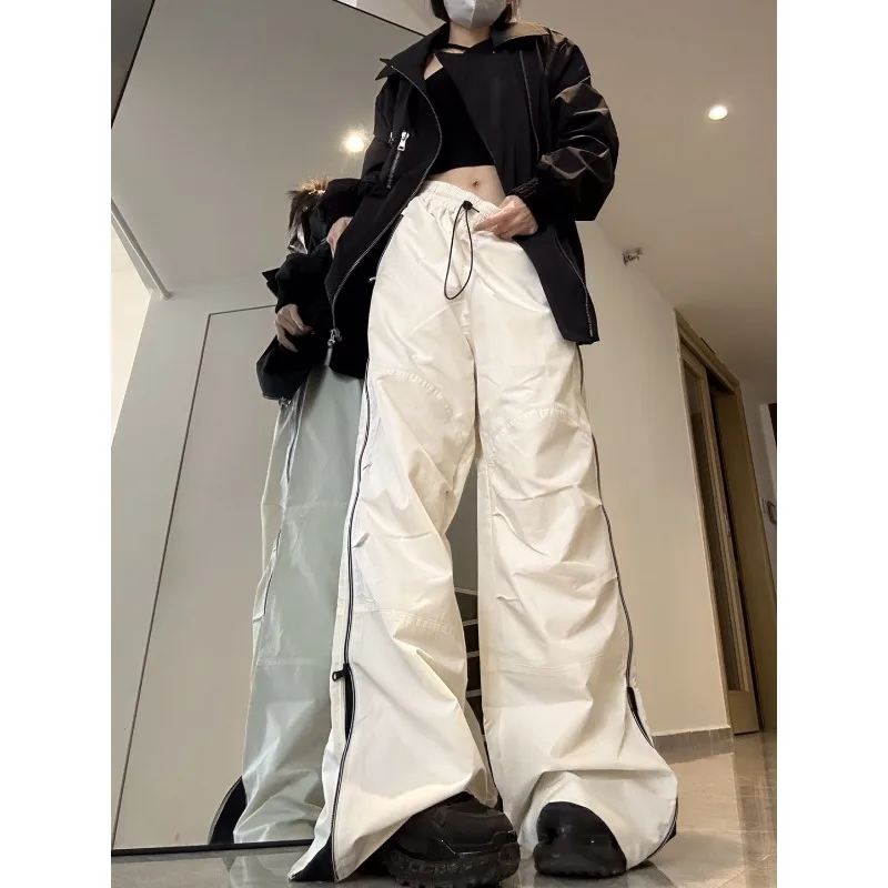 

Deeptown Y2k Vintage Oversized Cargo Pants Woman Casual Streetwear Baggy Parachute Sweatpants Harajuku Wide Leg Trousers Joggers