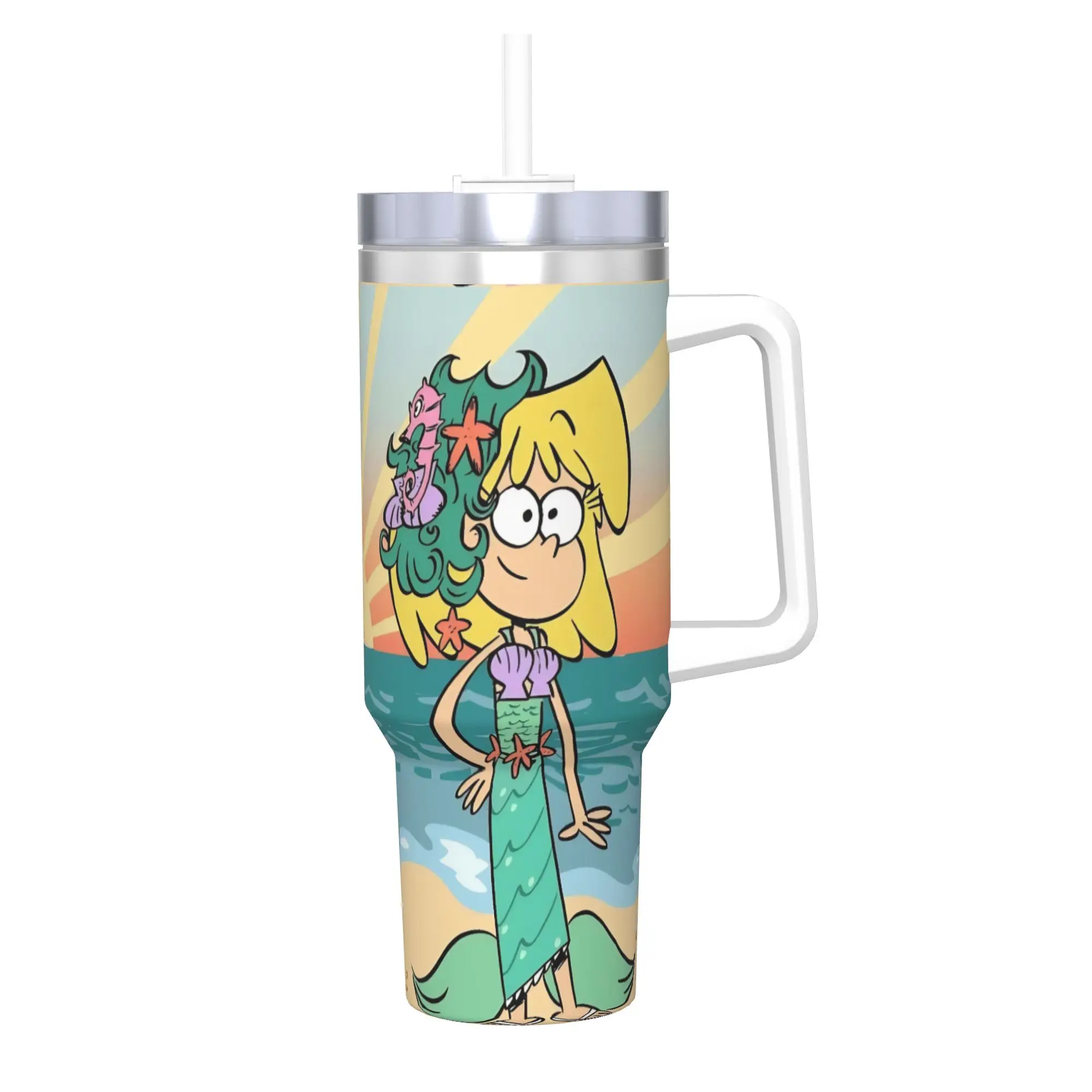 The Louds Houss  Tumbler 40oz Stainless Steel Double Wall Vacuum Insulated  Tumblers Mug With Straw
