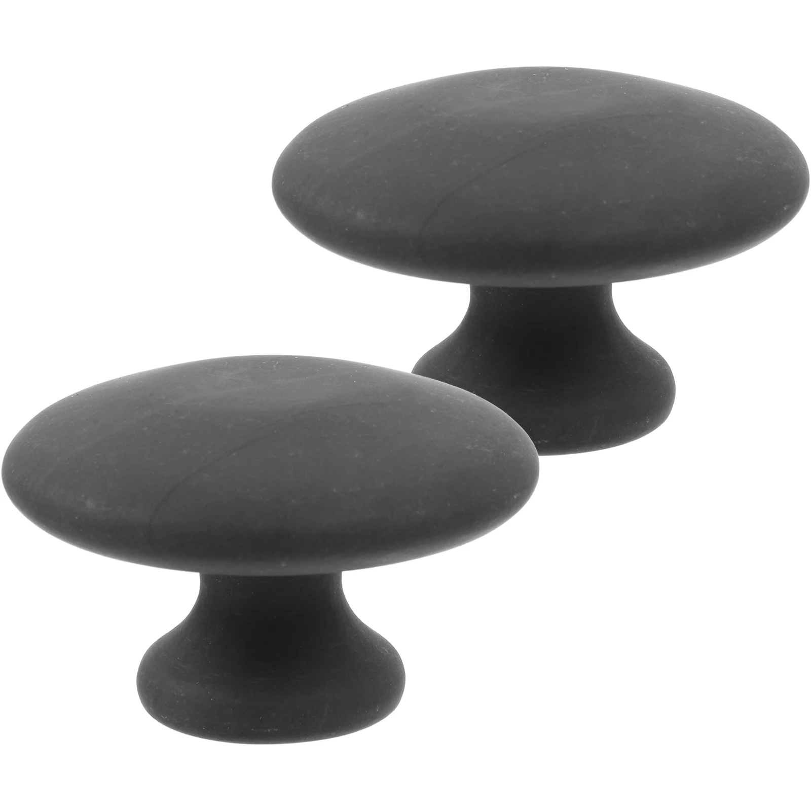 

2pcs Gua Sha Massage Tools Mushroom Shape Natural Black Stones For Face Body Spa Relaxation Hot Facial Scraping